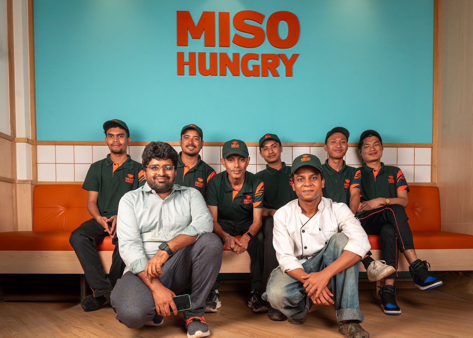 The Miso Hungry team photographed at the restaurant